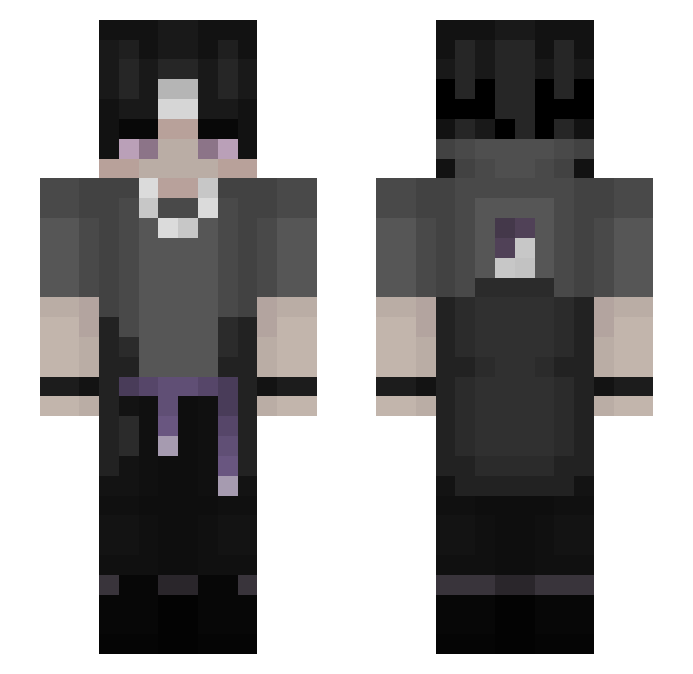 UltiemWCPqpier Minecraft skin, front and back view
