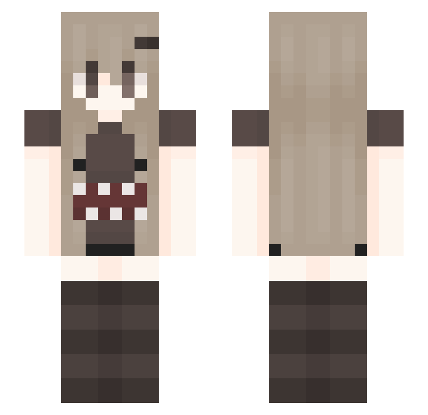 sigma_banan Minecraft skin, front and back view