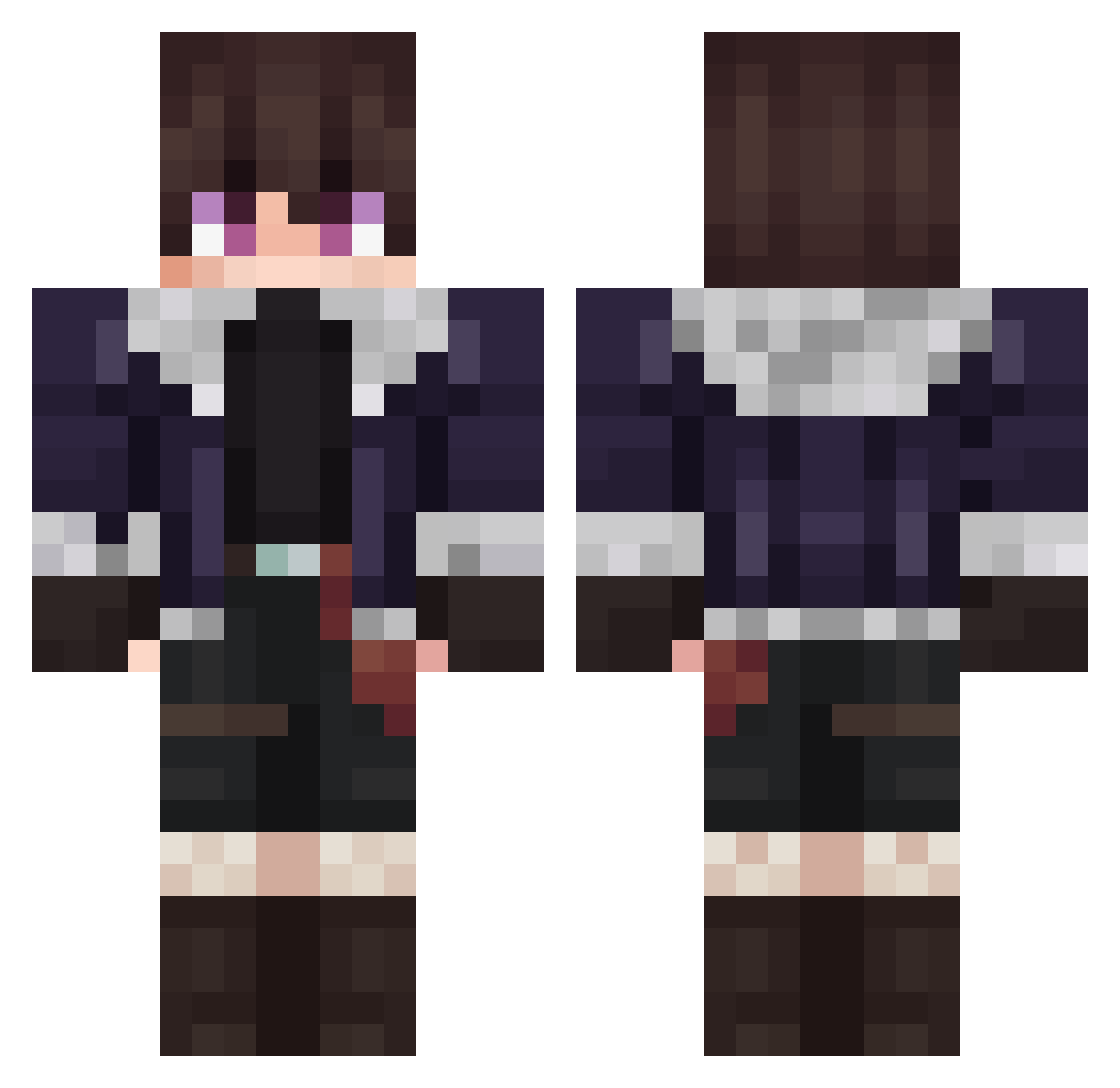 Arcs_Atlas Minecraft skin, front and back view
