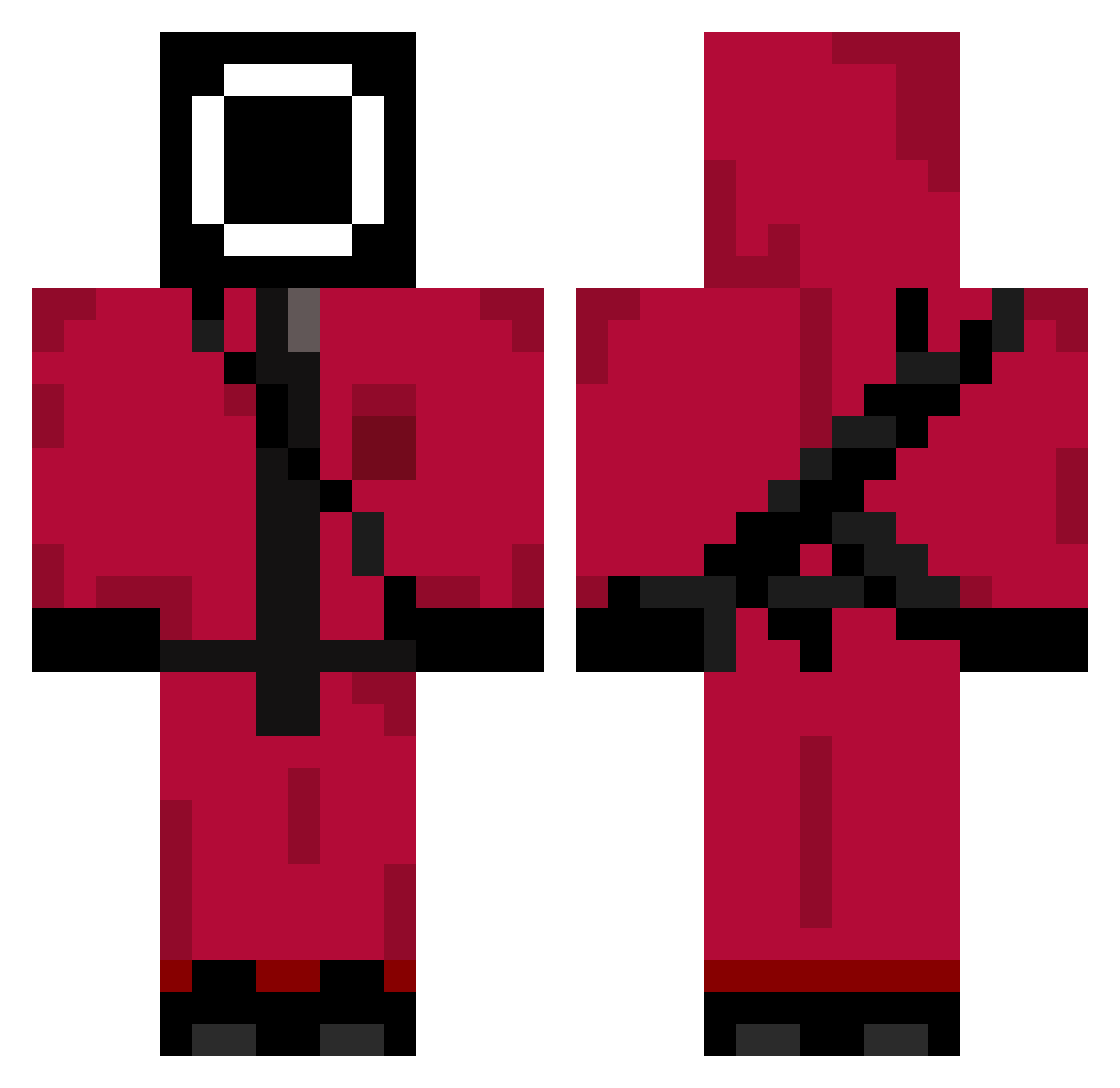 LINLIN1012 Minecraft skin, front and back view