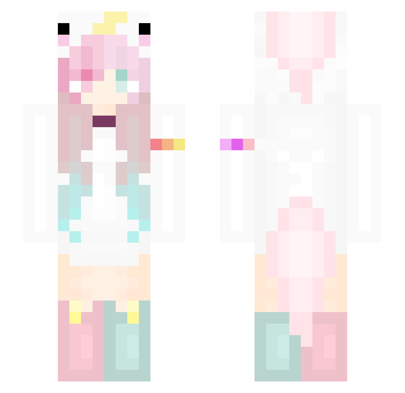 OtotakeJP Minecraft skin, front and back view