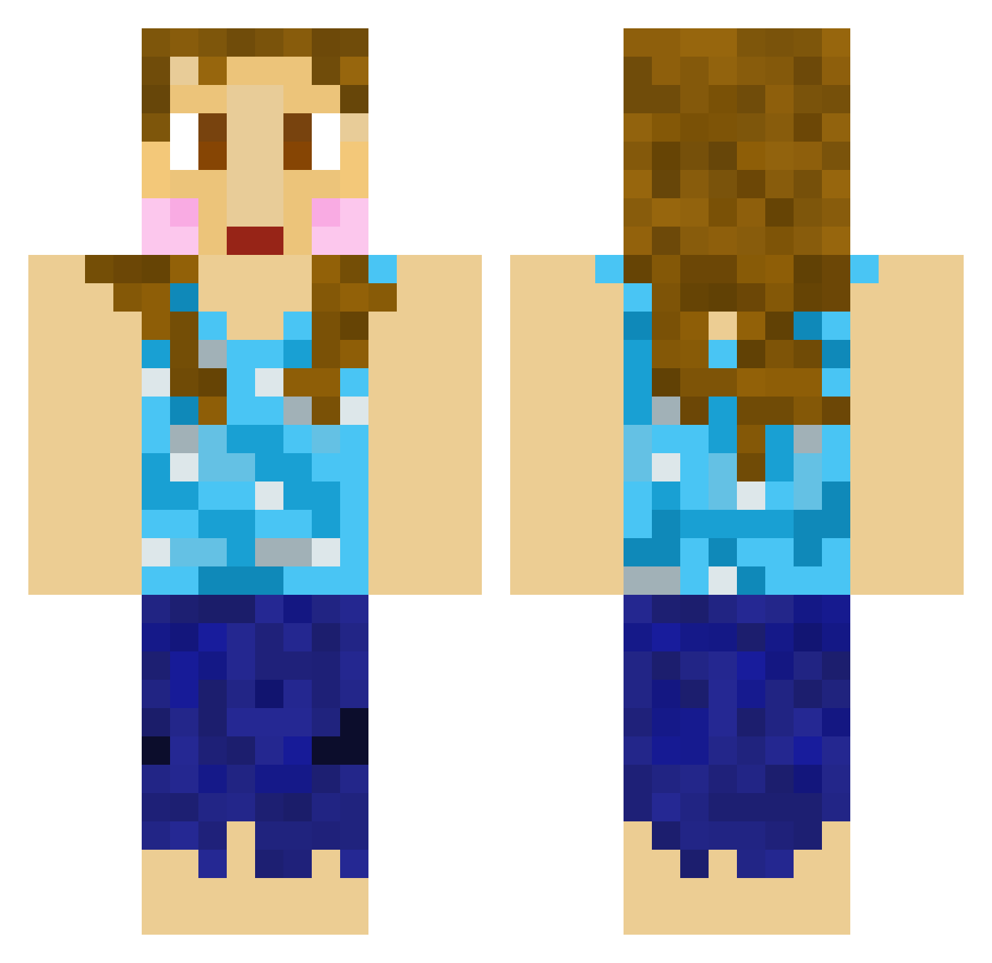 LilBill4307 Minecraft skin, front and back view