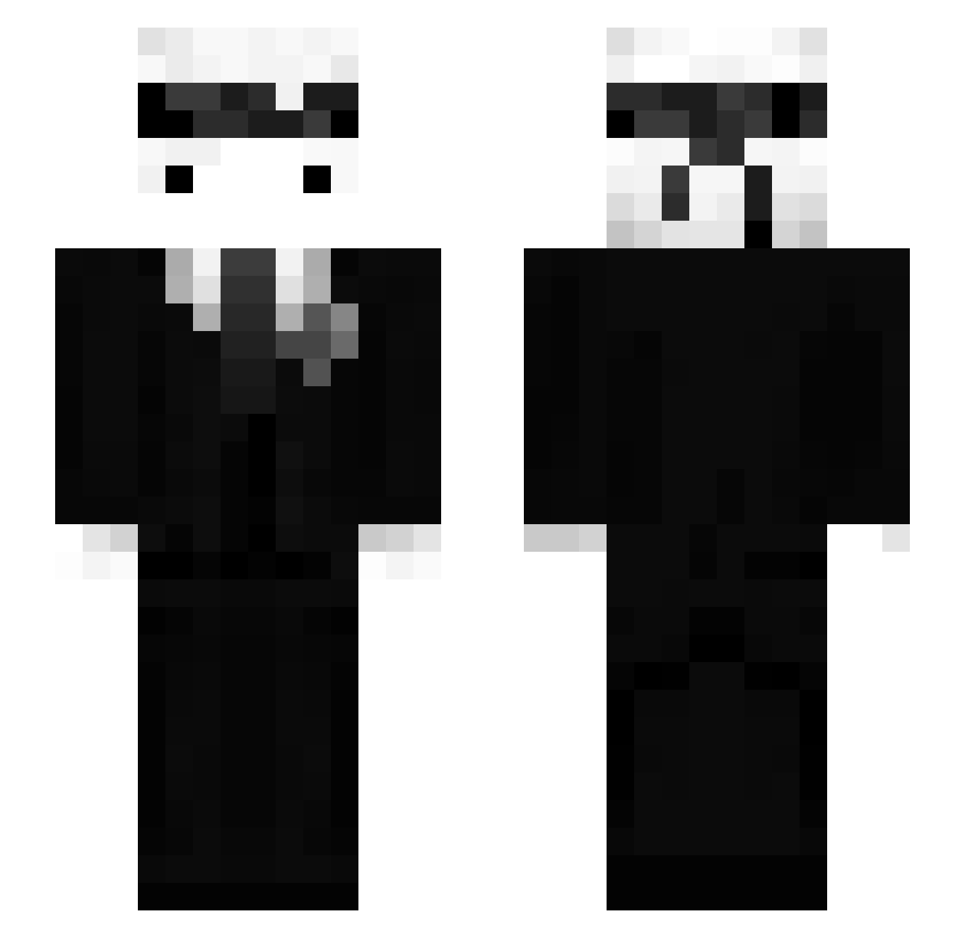 alj12 Minecraft skin, front and back view