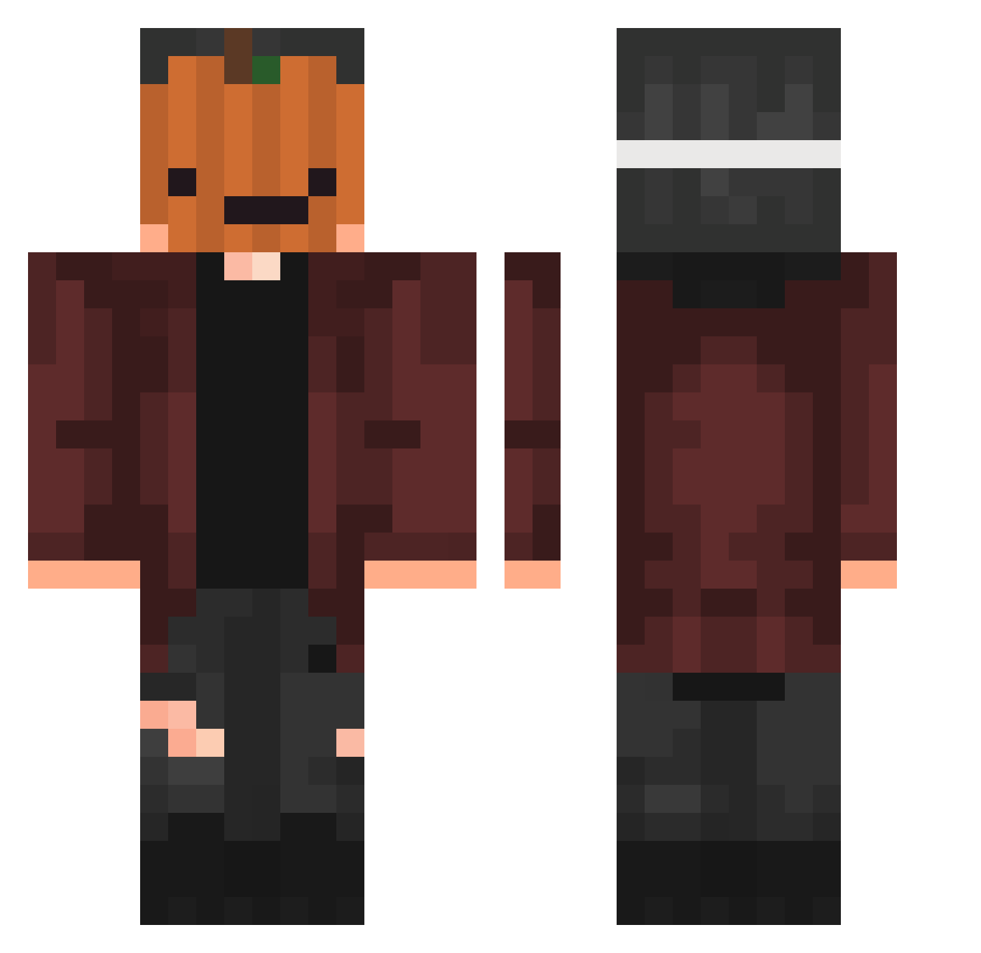 Charlys_CJ Minecraft skin, front and back view
