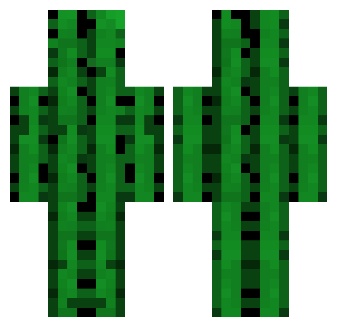 PowerWarriorMan Minecraft skin, front and back view