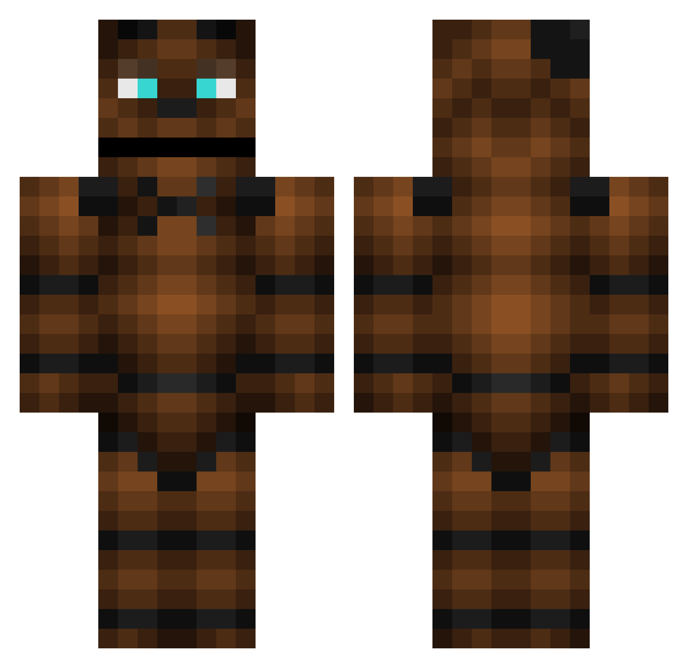 ramer561 Minecraft skin, front and back view