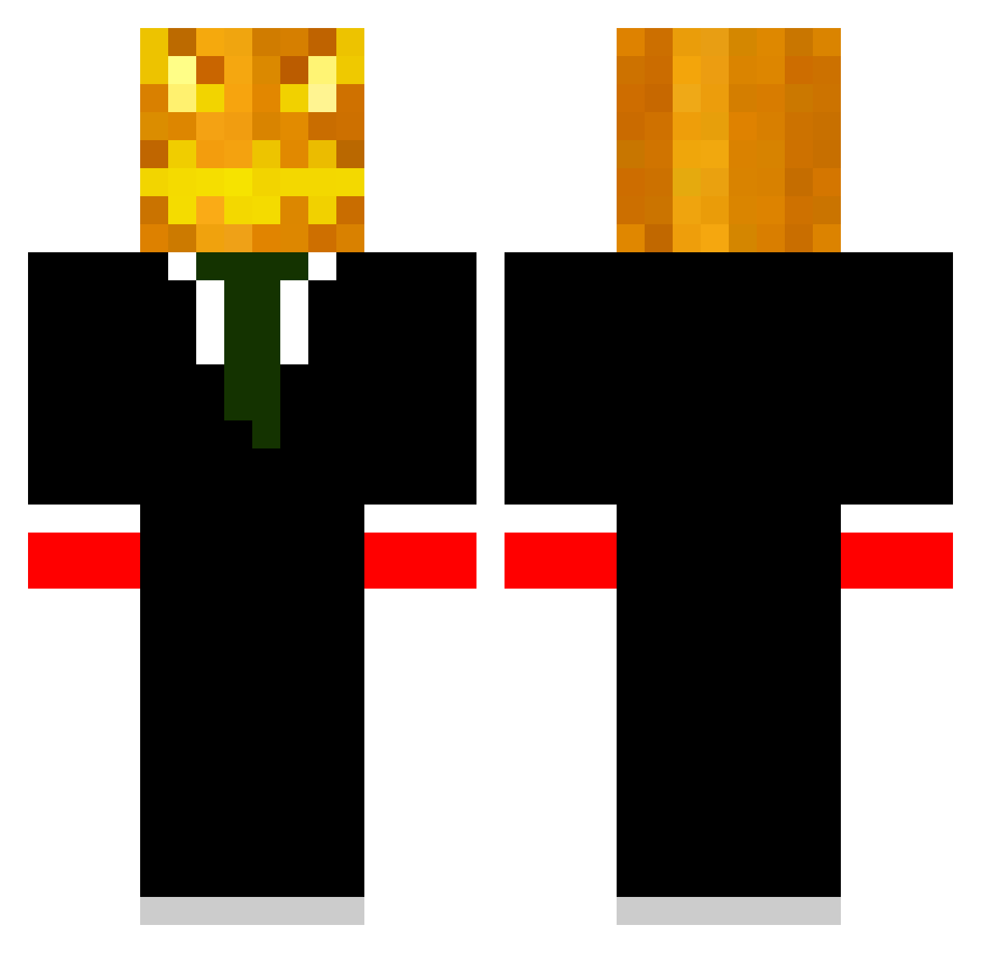 Ninoxyyy Minecraft skin, front and back view