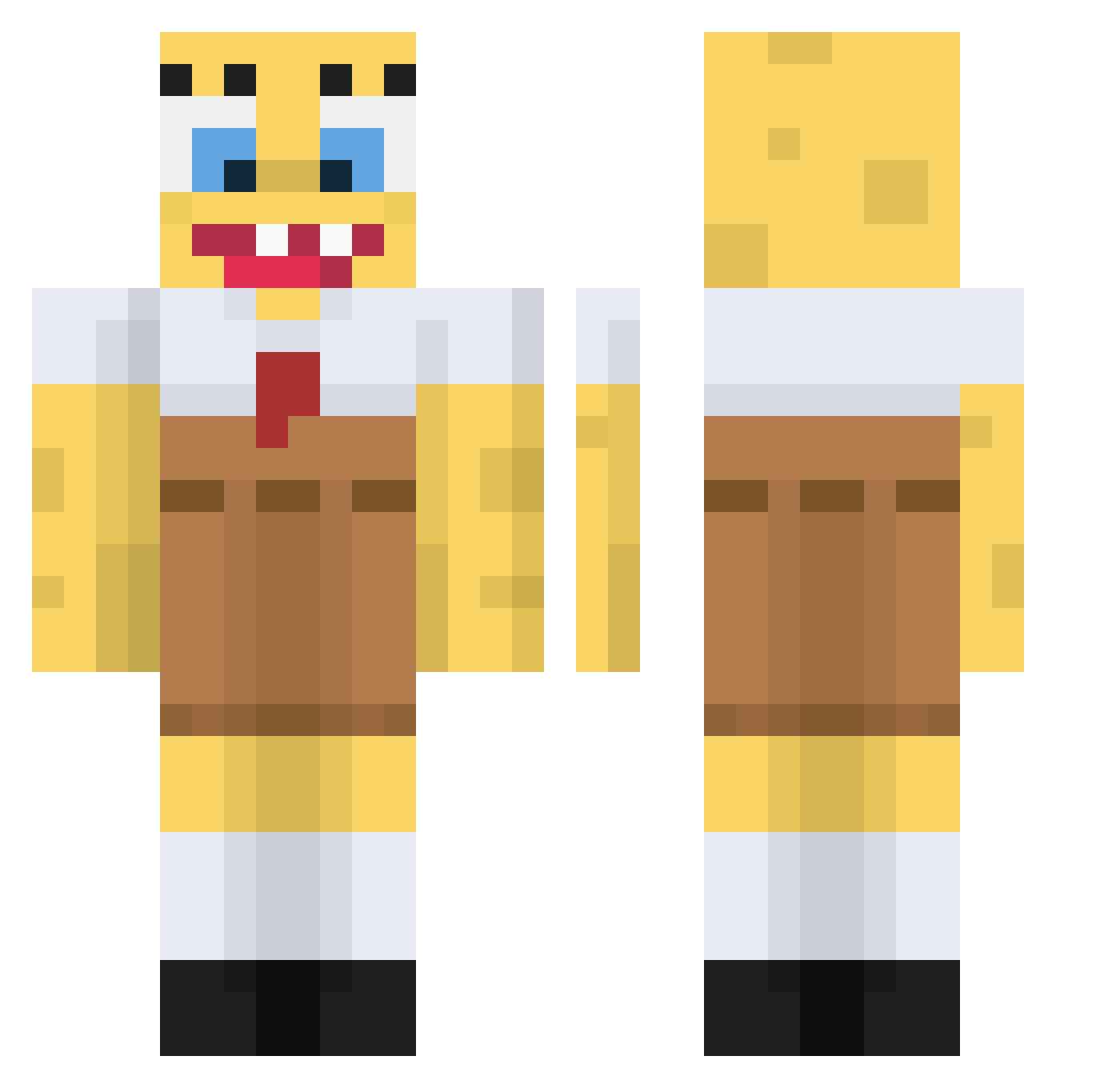 snoey_ Minecraft skin, front and back view