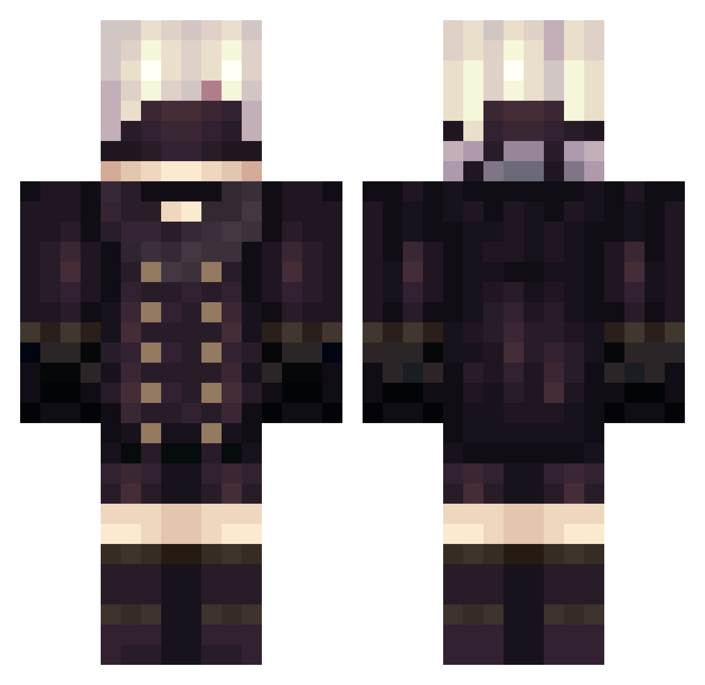 ZuraJanai_ Minecraft skin, front and back view