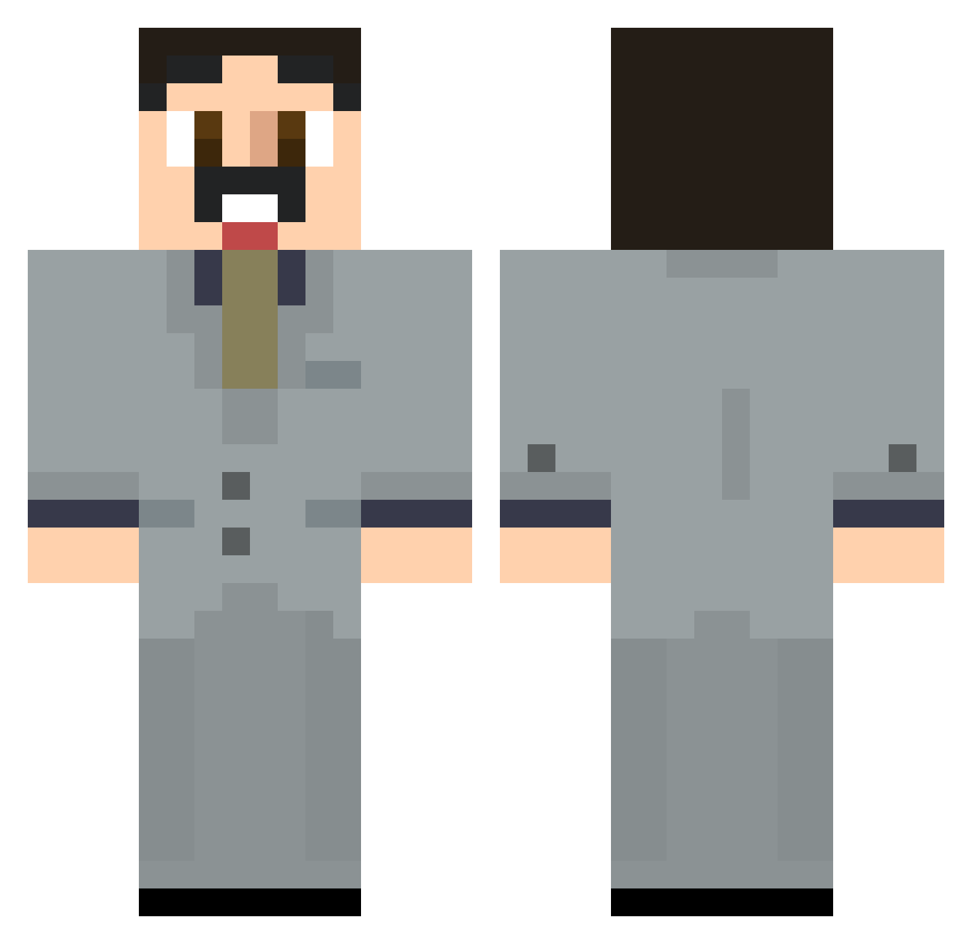 Nuffans_ Minecraft skin, front and back view