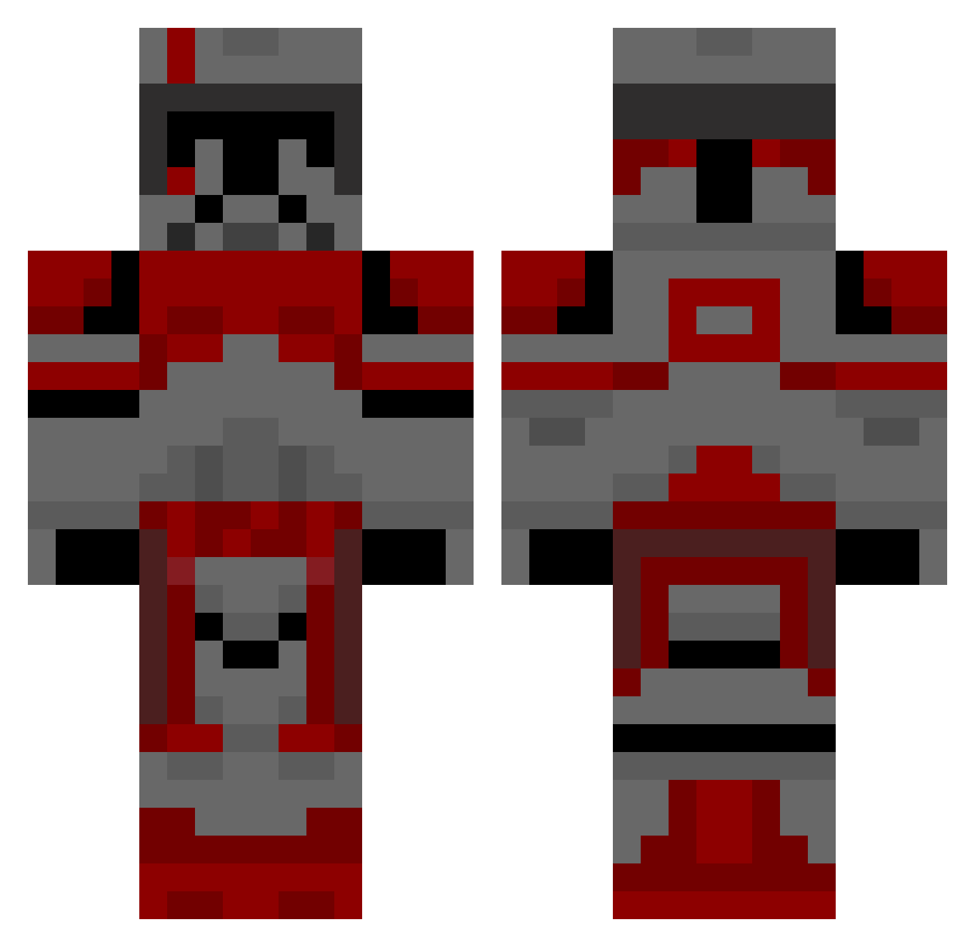 commanderthorn69 Minecraft skin, front and back view