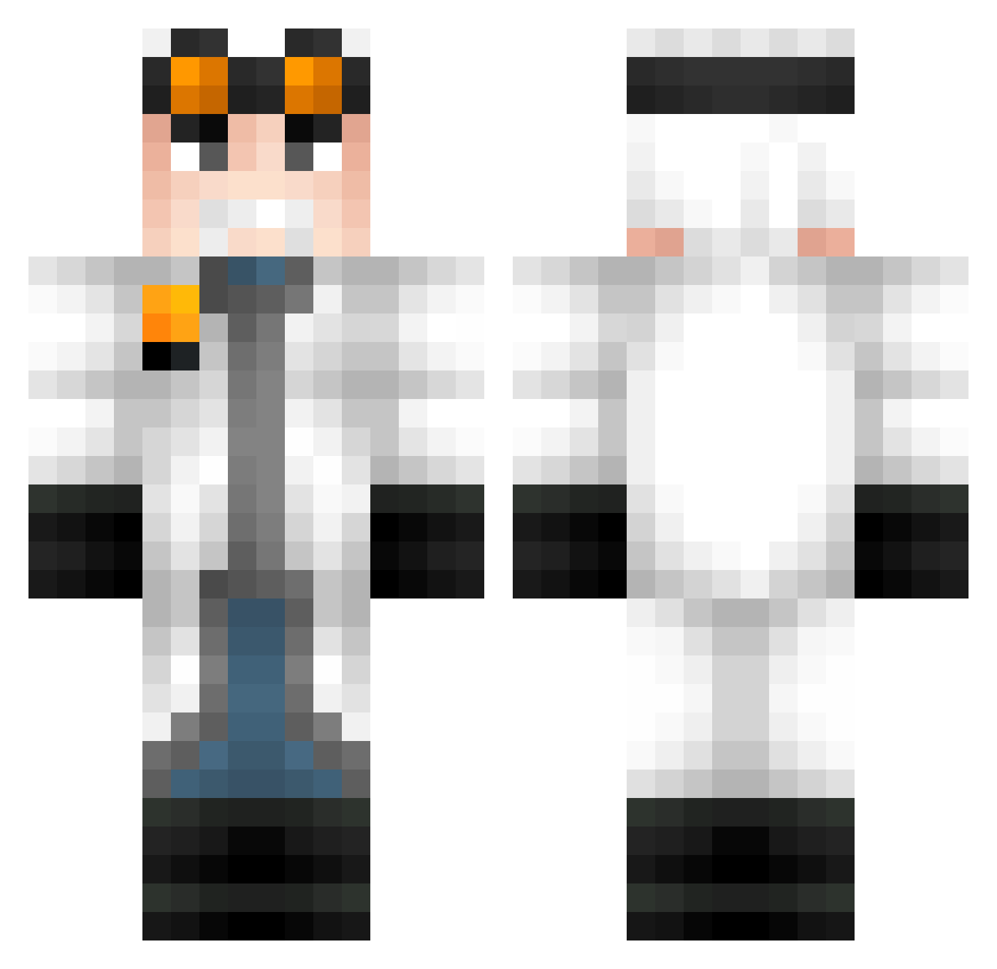 Bernd Minecraft skin, front and back view