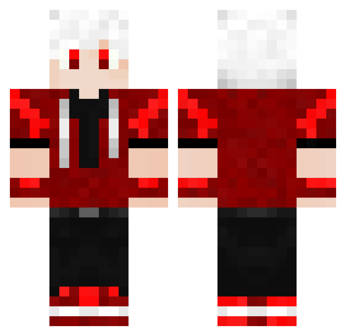 xArthurYT_ Minecraft skin, front and back view