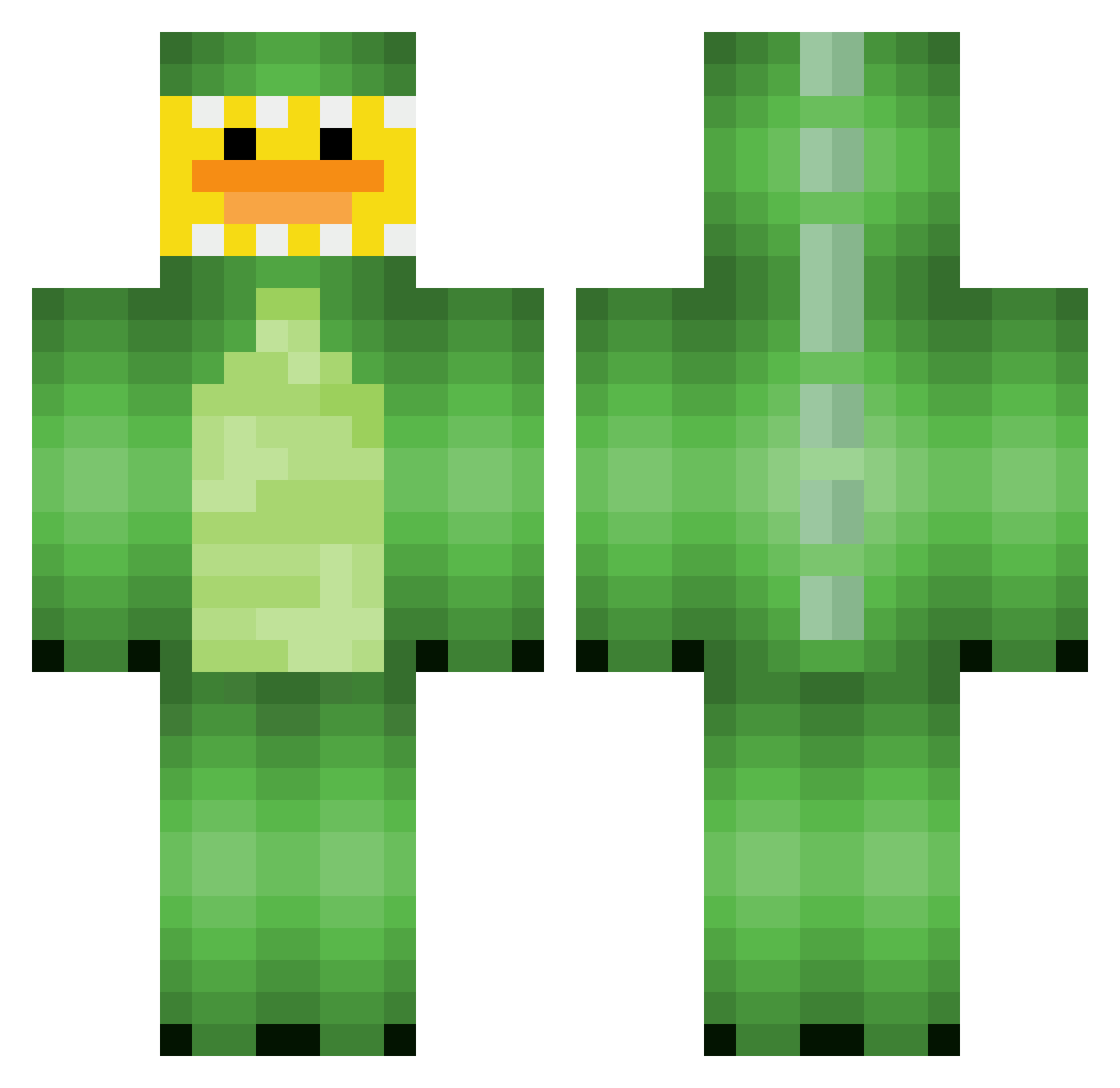 DocThor010 Minecraft skin, front and back view