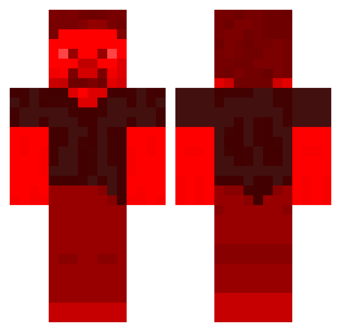 Fang7044 Minecraft skin, front and back view