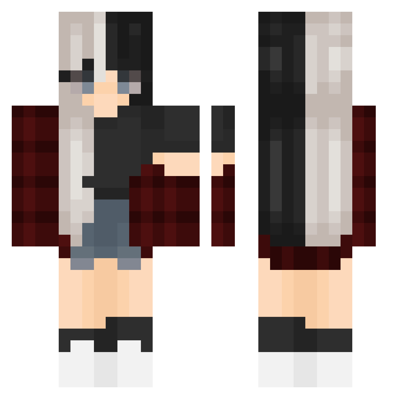 spalu20 Minecraft skin, front and back view