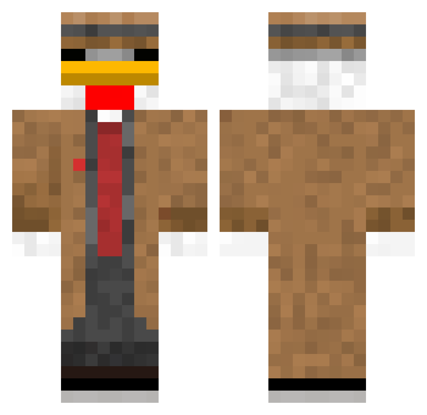 gigagrinder_ Minecraft skin, front and back view