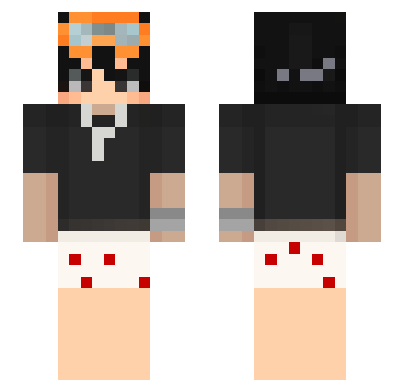 pedok4 Minecraft skin, front and back view