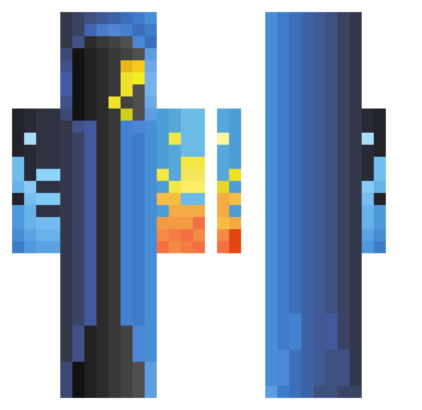Sypher_Strike Minecraft skin, front and back view