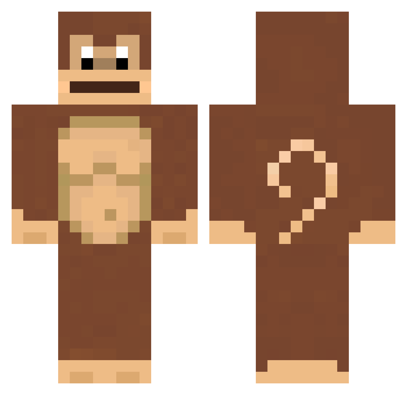 Souyr Minecraft skin, front and back view