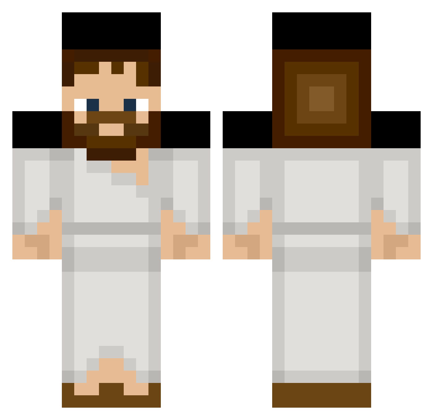 poopykid Minecraft skin, front and back view