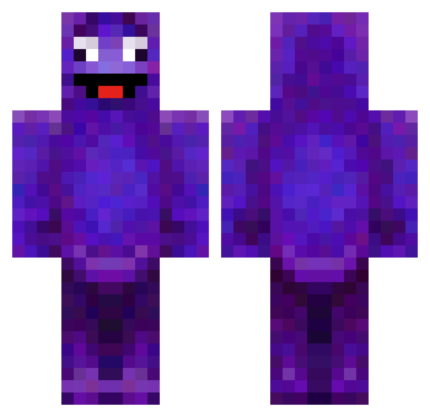 eddayyyyyy Minecraft skin, front and back view
