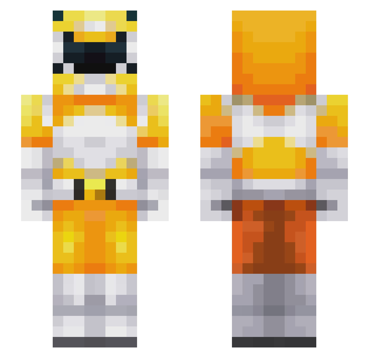 lillbeanns Minecraft skin, front and back view