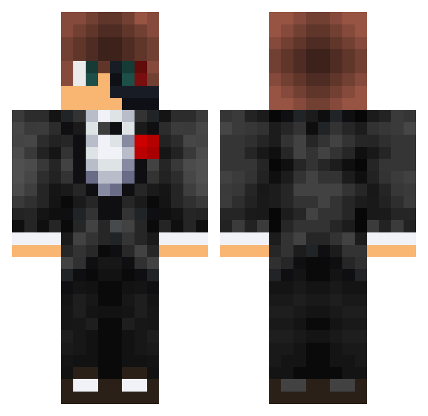 H7L Minecraft skin, front and back view