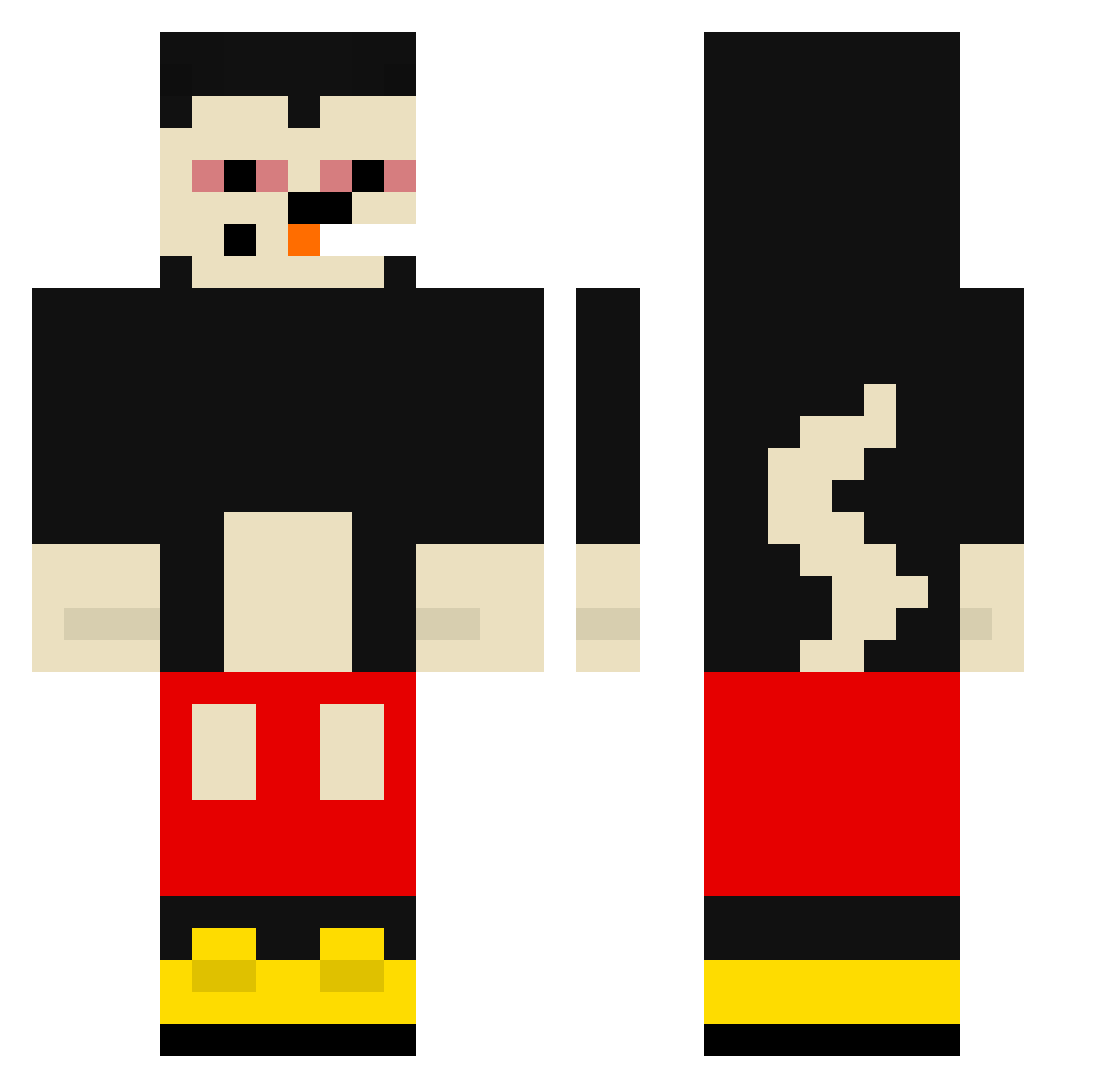 Skibidi_Kubus22 Minecraft skin, front and back view