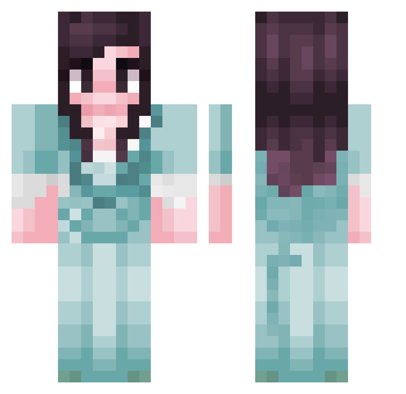 tortillazdzemem Minecraft skin, front and back view