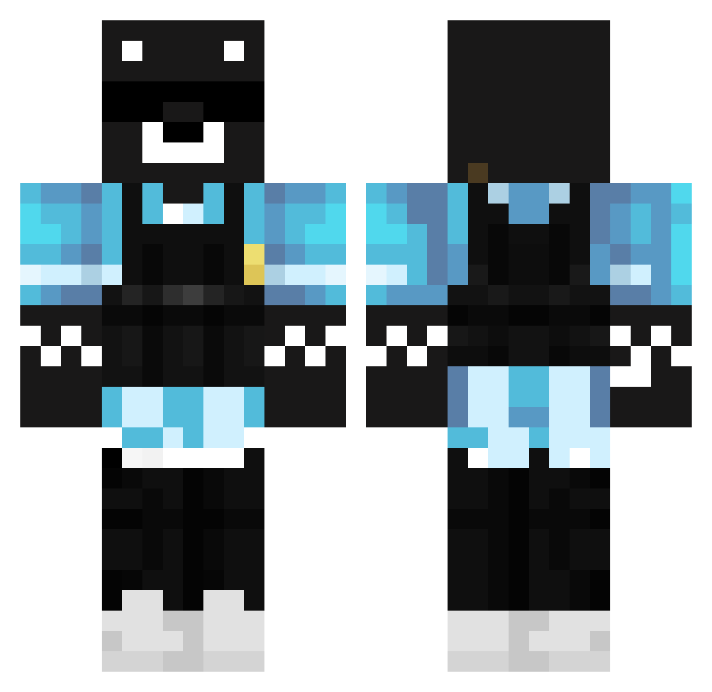 D4V1D_47P Minecraft skin, front and back view