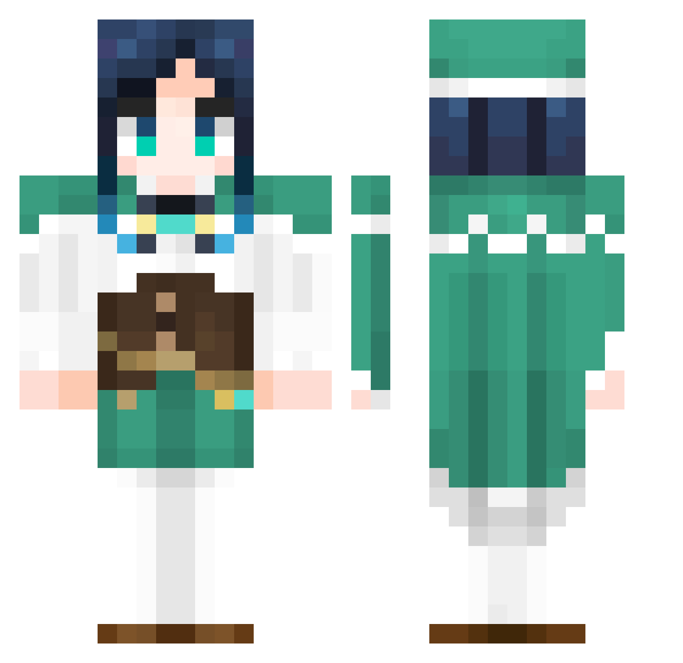 lsats_root Minecraft skin, front and back view