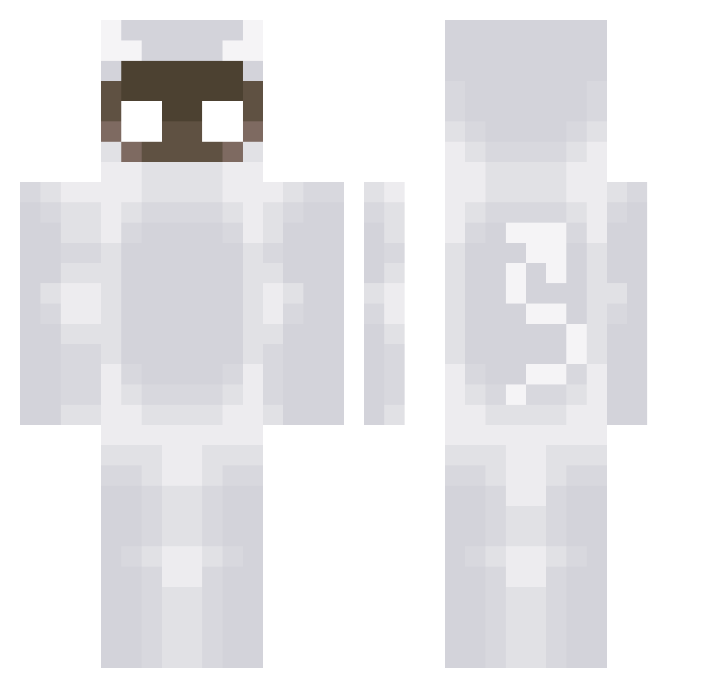 Ceeeeeeew Minecraft skin, front and back view