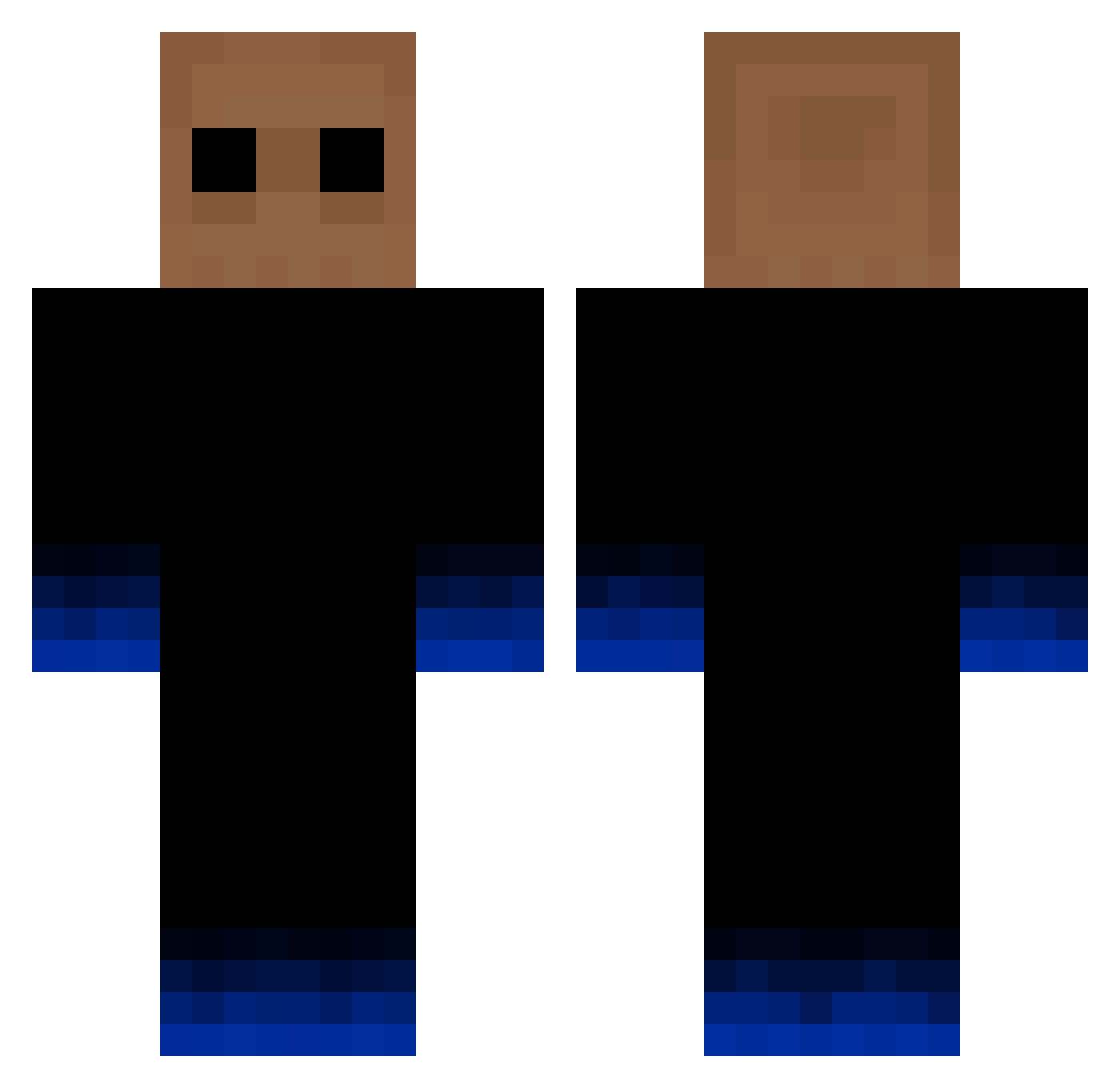 uncle_shy Minecraft skin, front and back view