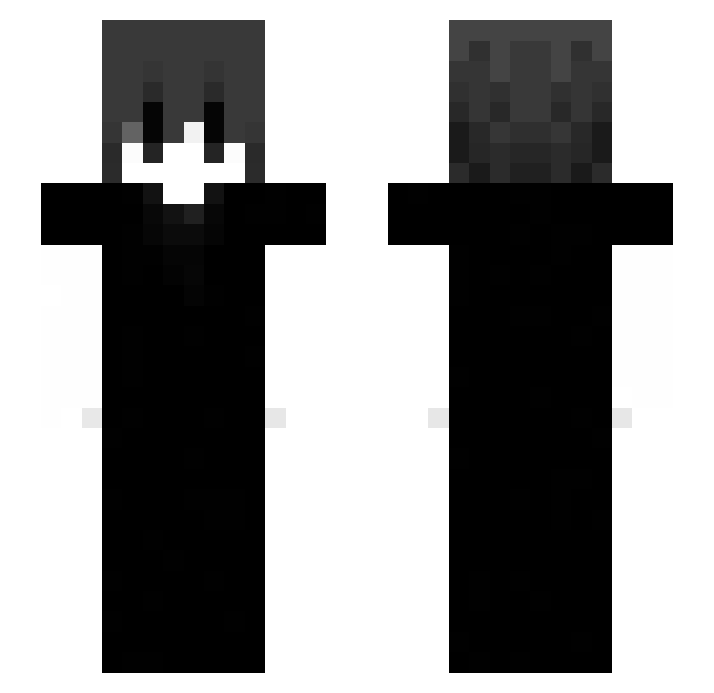nyperz Minecraft skin, front and back view
