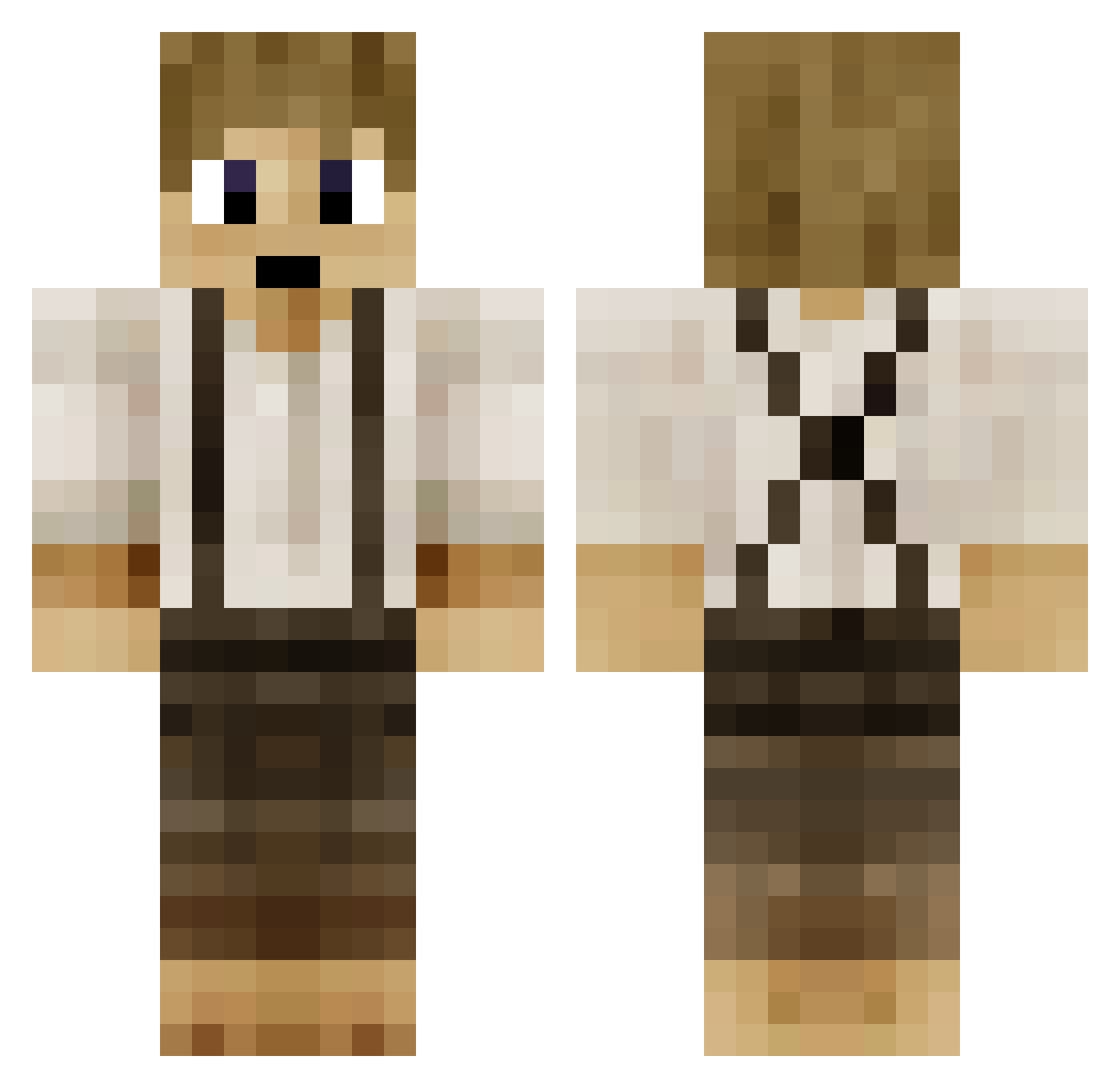 ELEminator_PRO Minecraft skin, front and back view