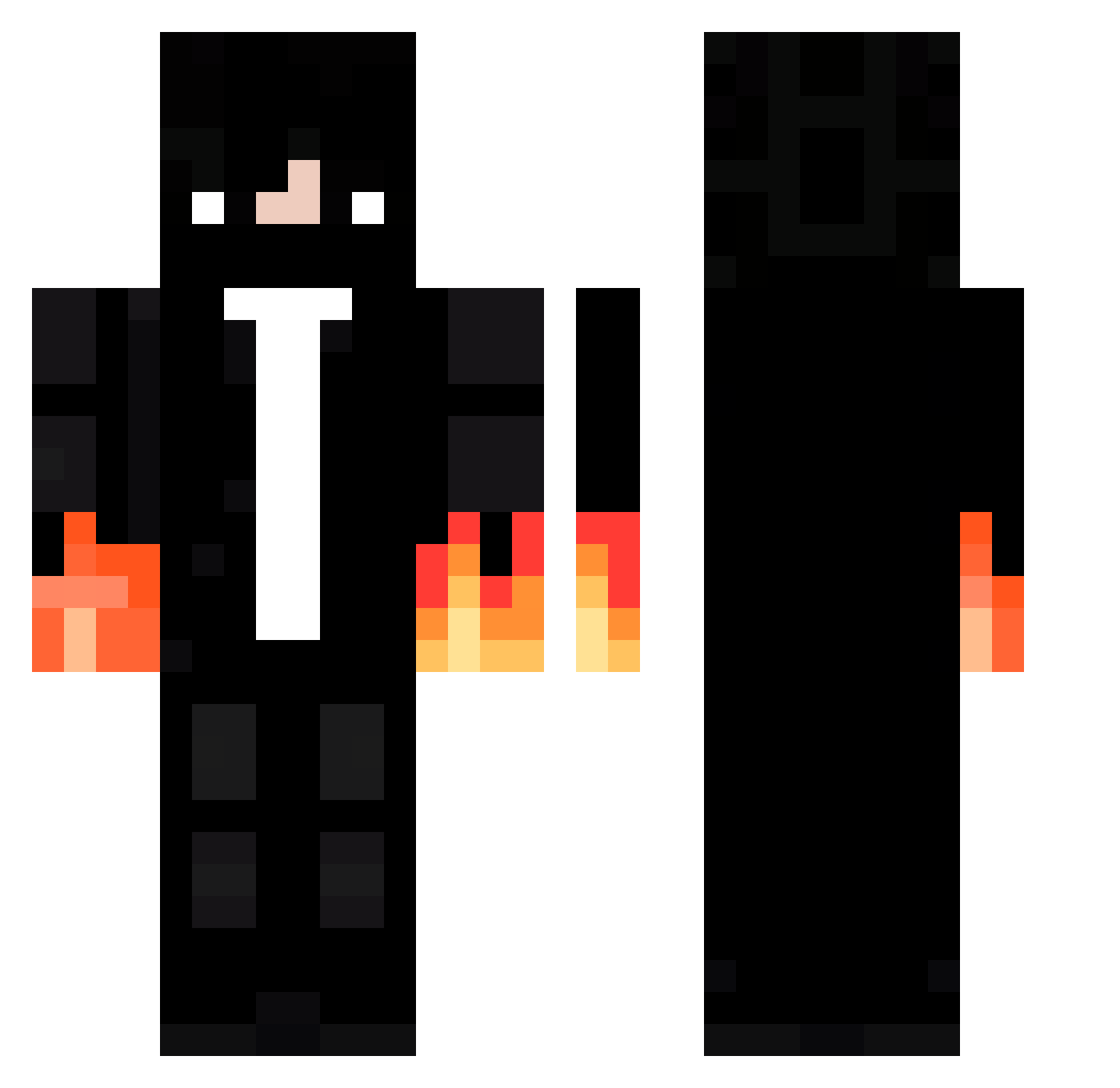 LstSolos Minecraft skin, front and back view
