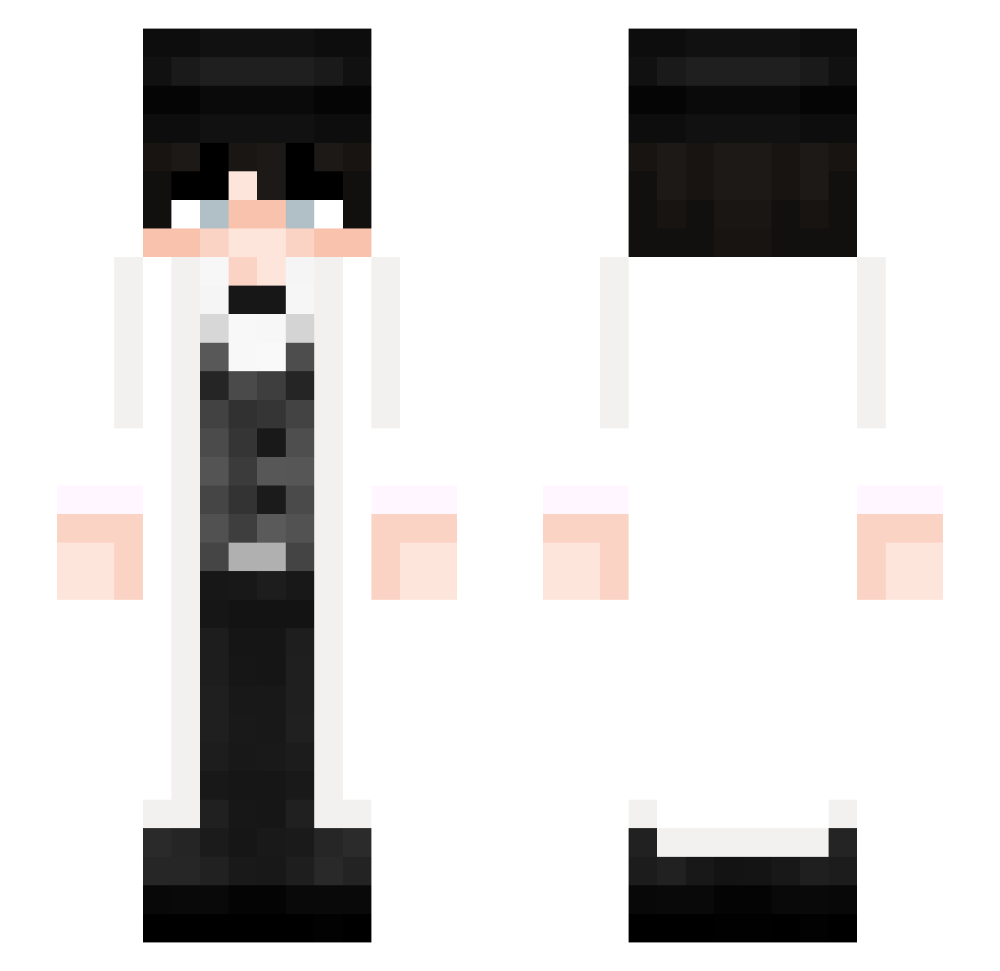 ImPrinzipNormal Minecraft skin, front and back view