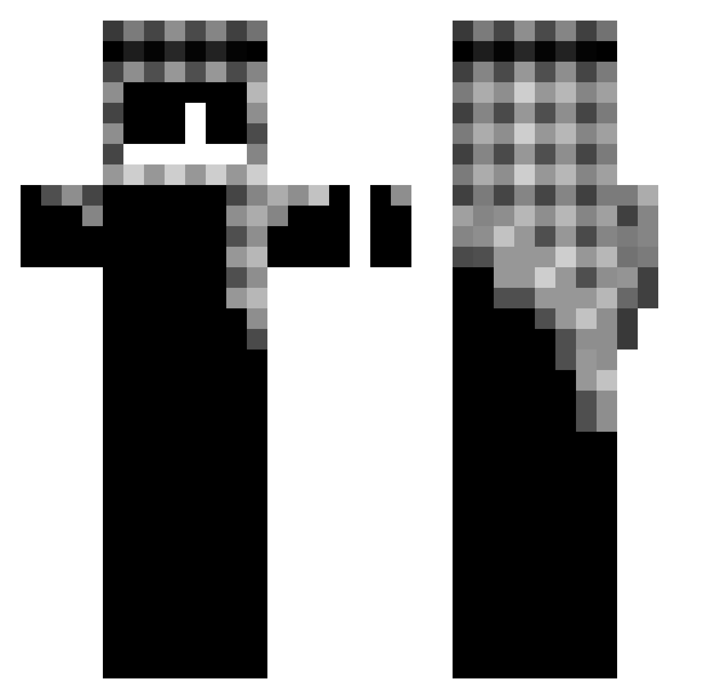 _WoosY Minecraft skin, front and back view