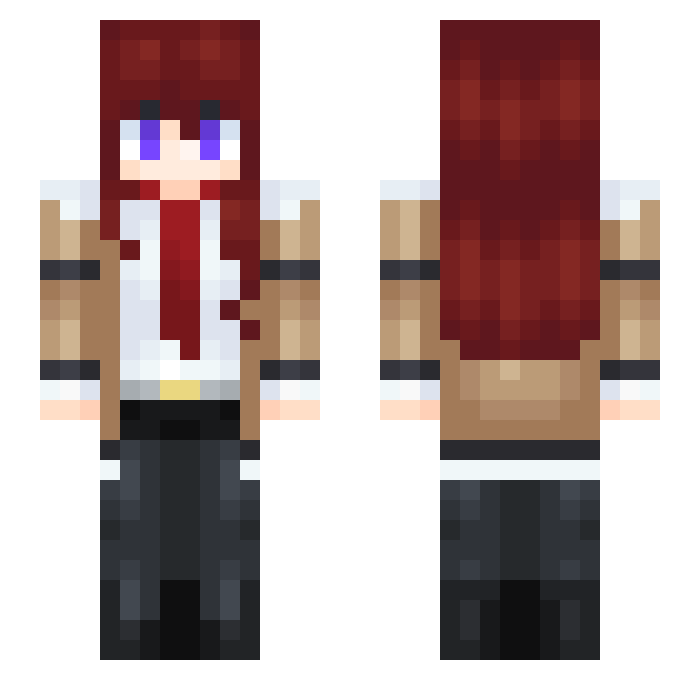 Seyen_ Minecraft skin, front and back view