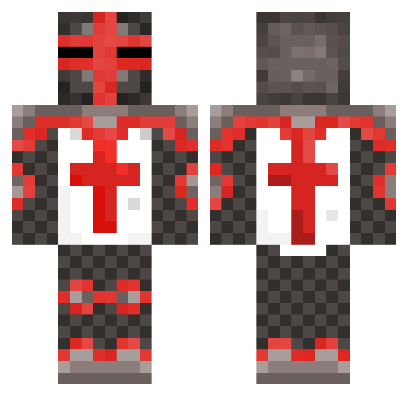 WaterBird04 Minecraft skin, front and back view