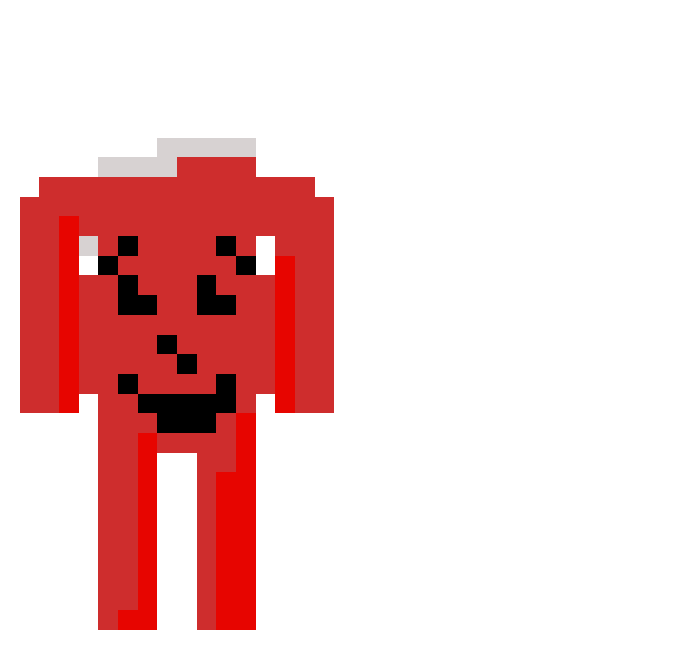 SnapackJack Minecraft skin, front and back view