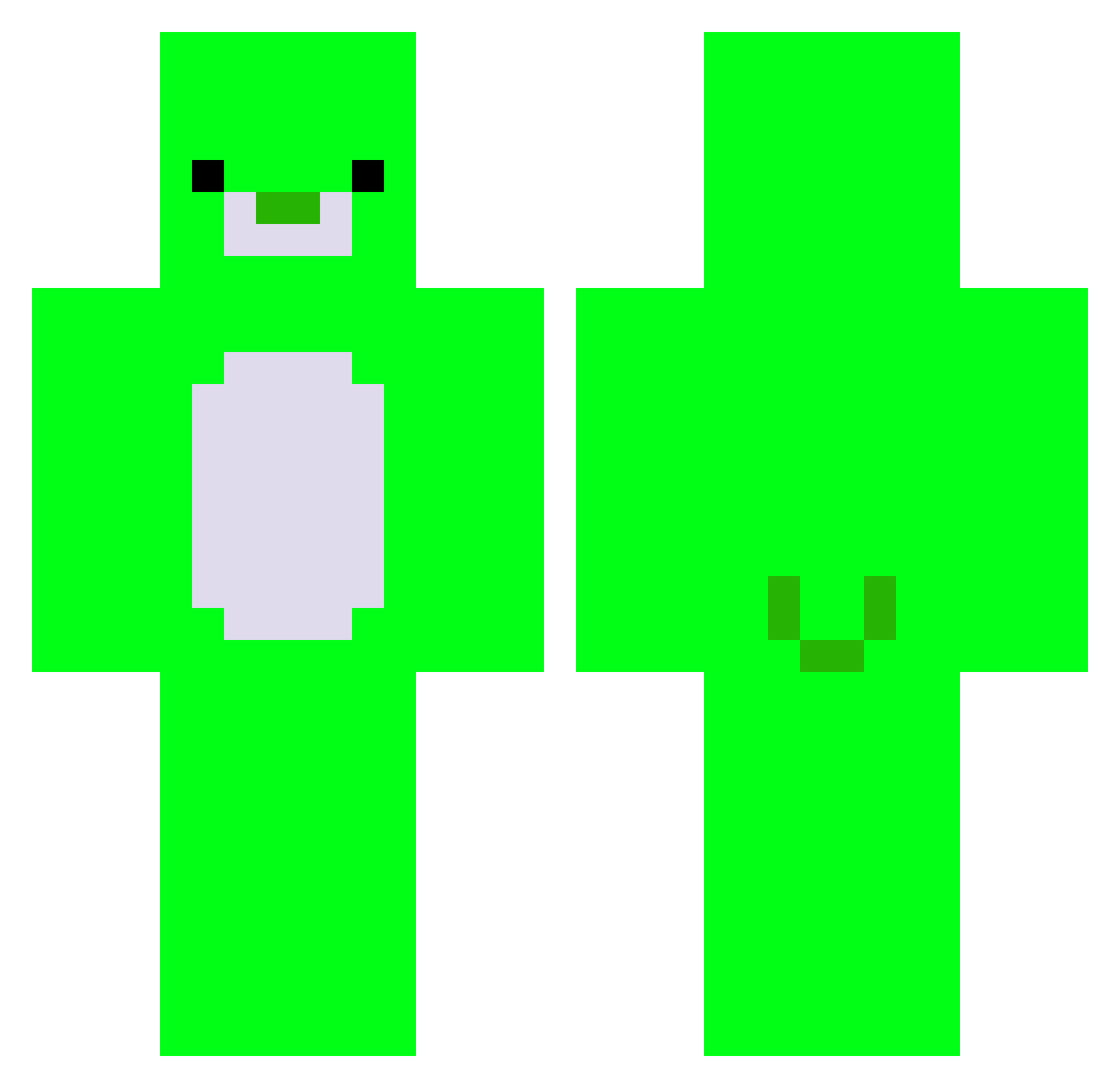 M4ksulli1n3n Minecraft skin, front and back view