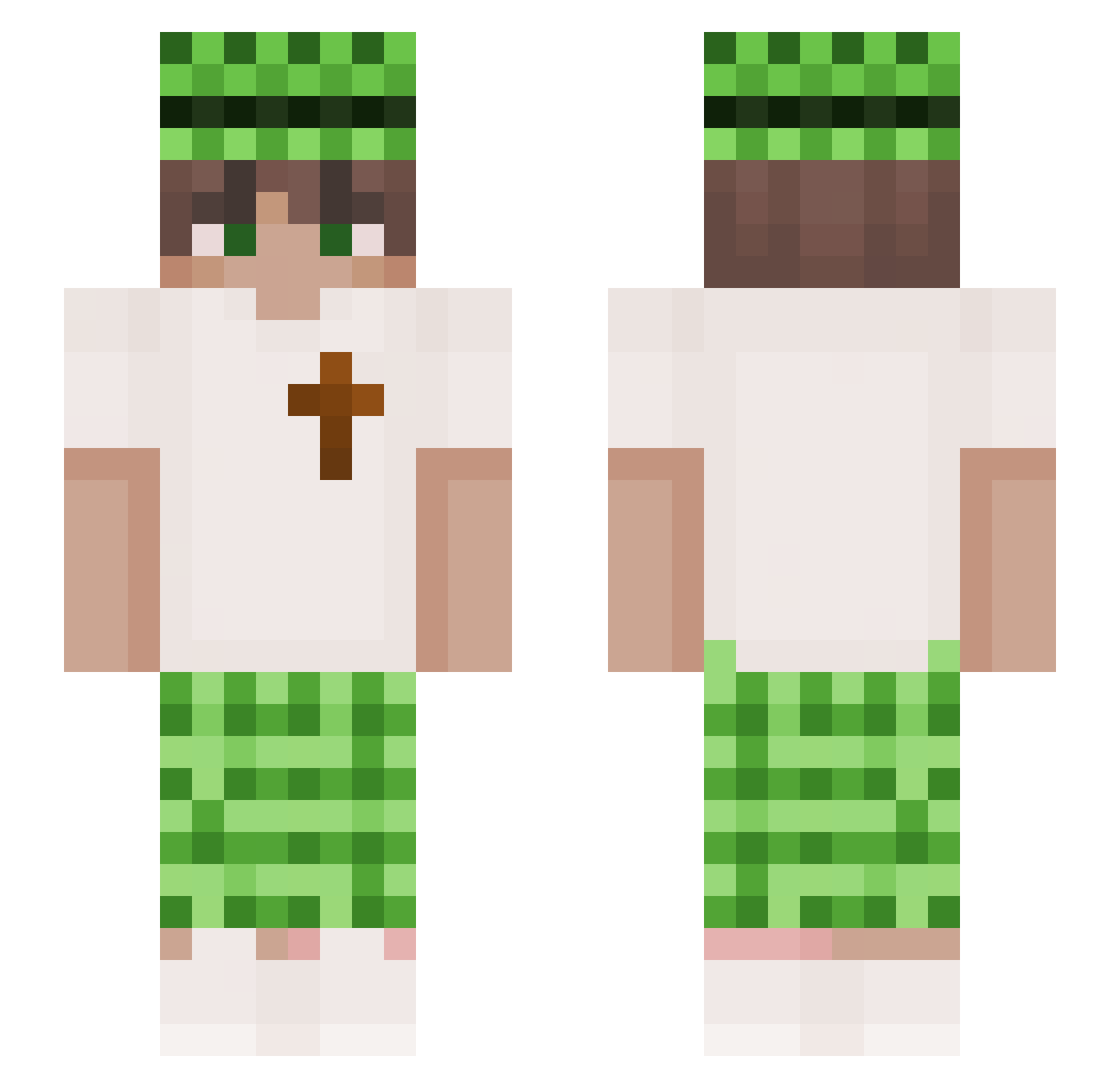 ChildOfGod_ Minecraft skin, front and back view