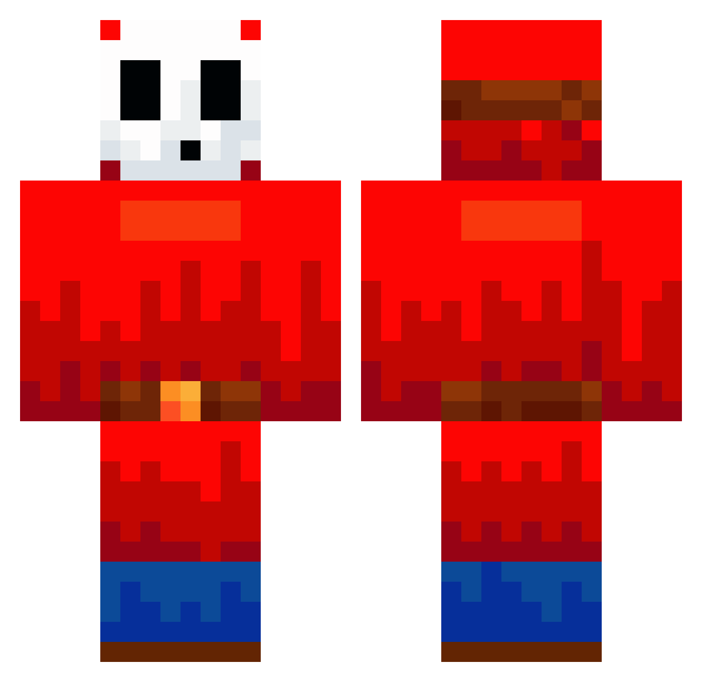 ochuviisco Minecraft skin, front and back view