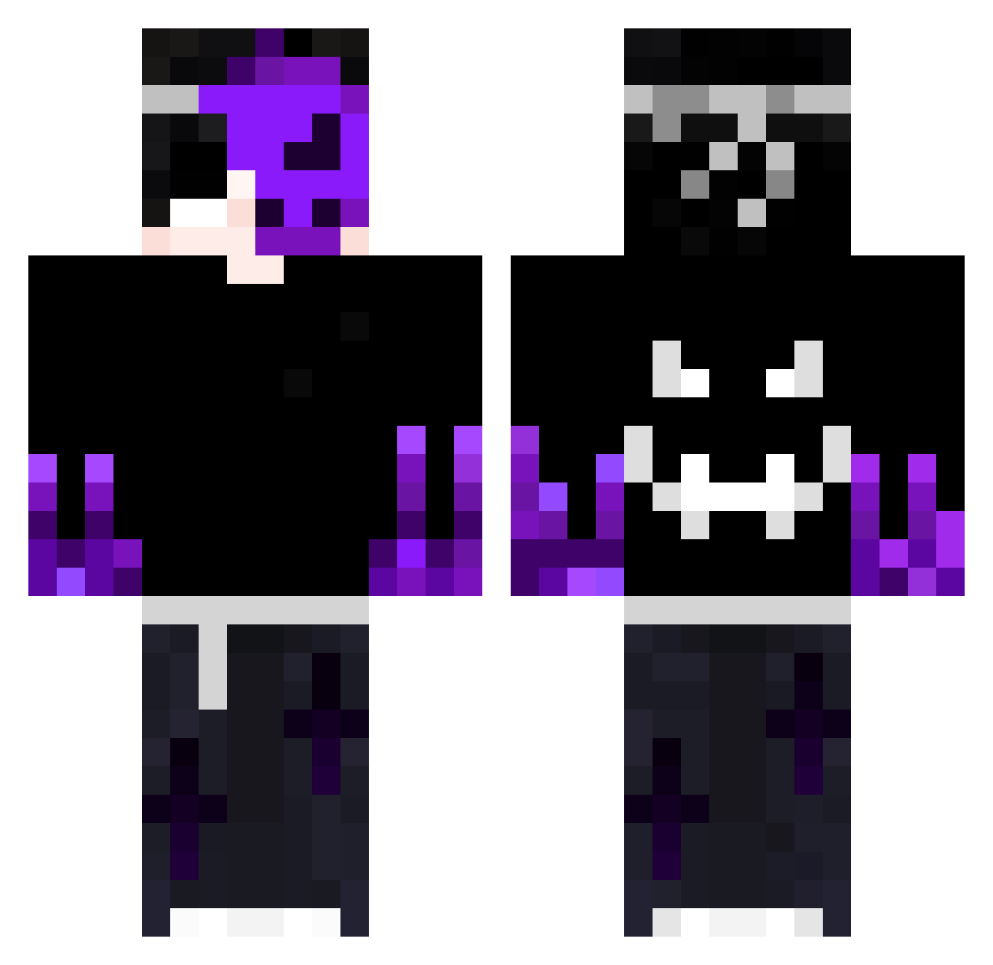 ZorAxe_ Minecraft skin, front and back view
