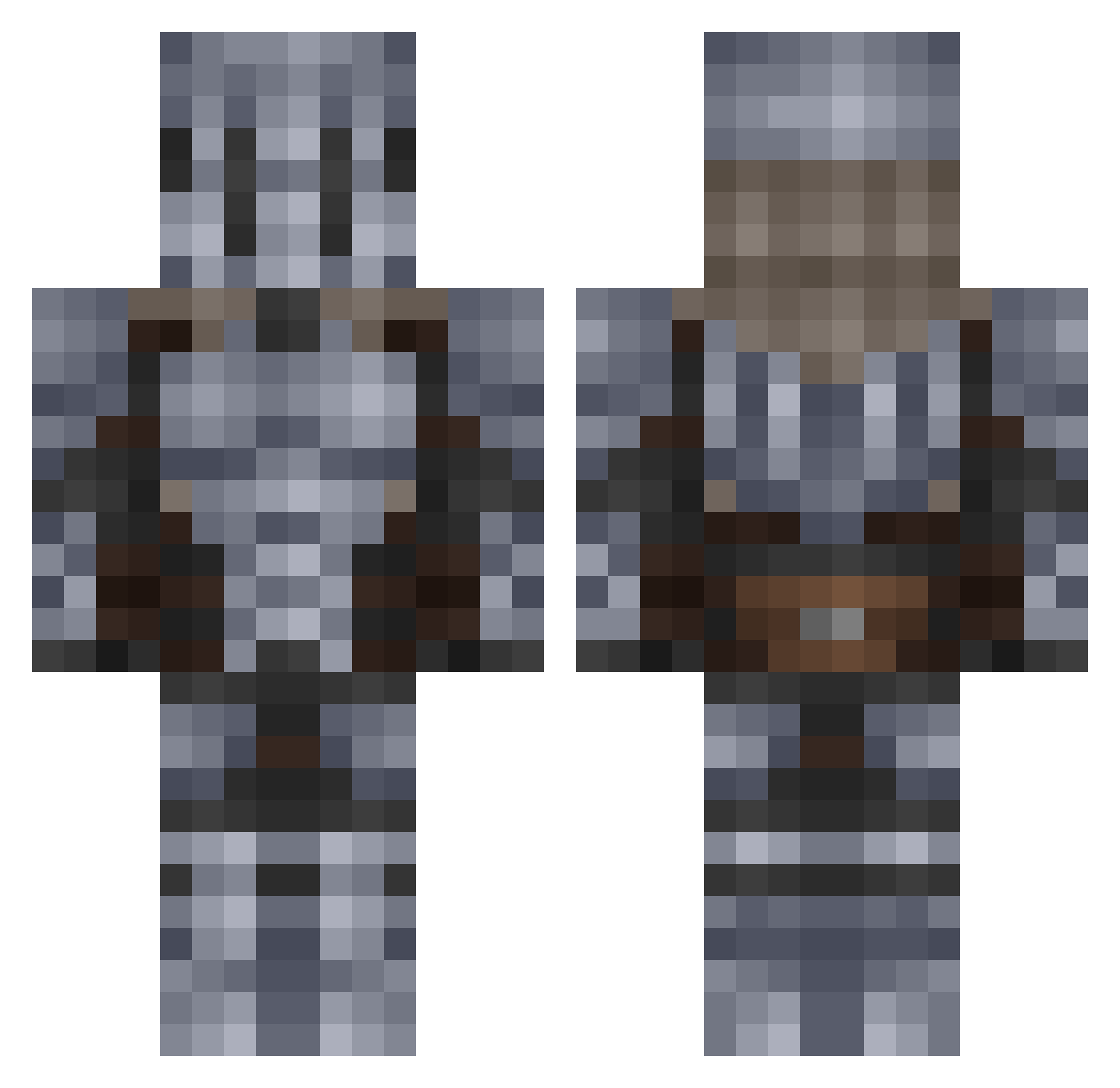 XShooter_05 Minecraft skin, front and back view