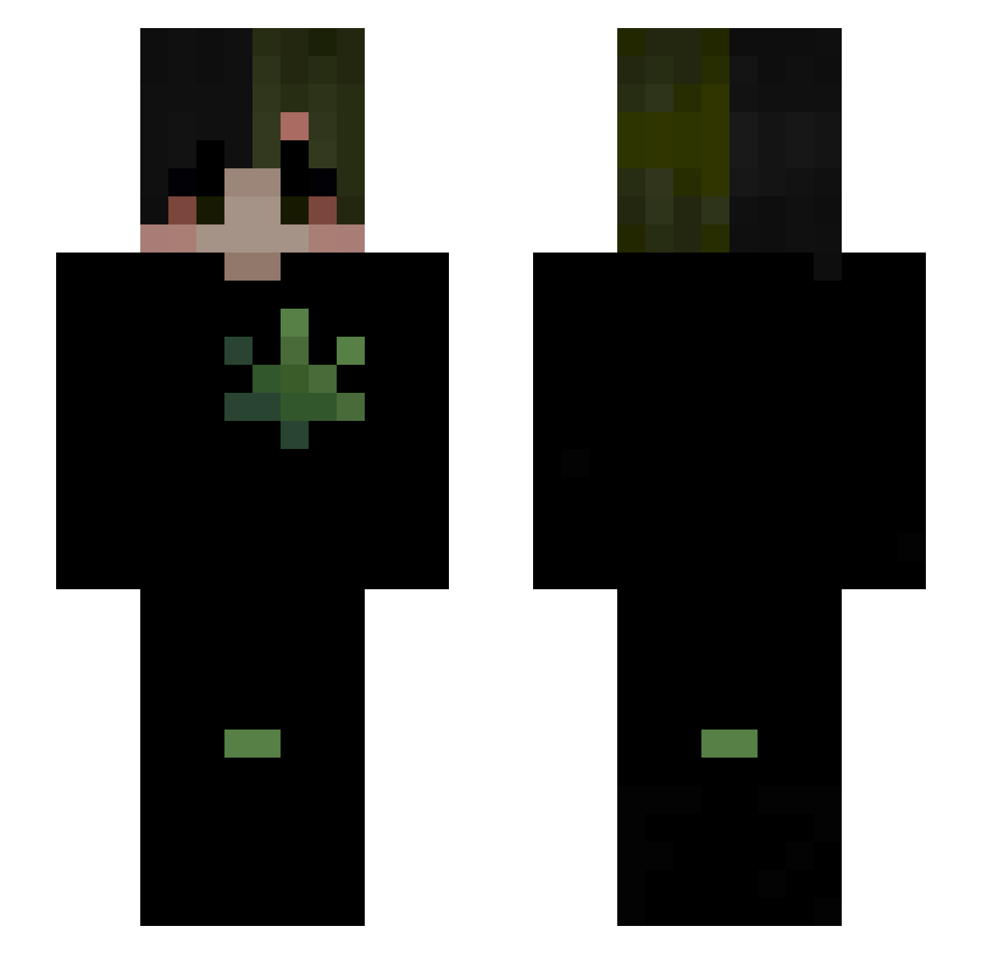 FumaPorro_ Minecraft skin, front and back view