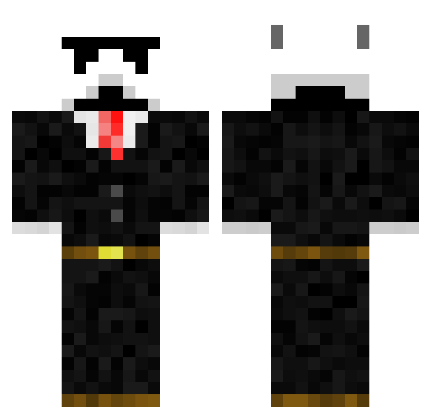 LetsGoChrisVu1 Minecraft skin, front and back view