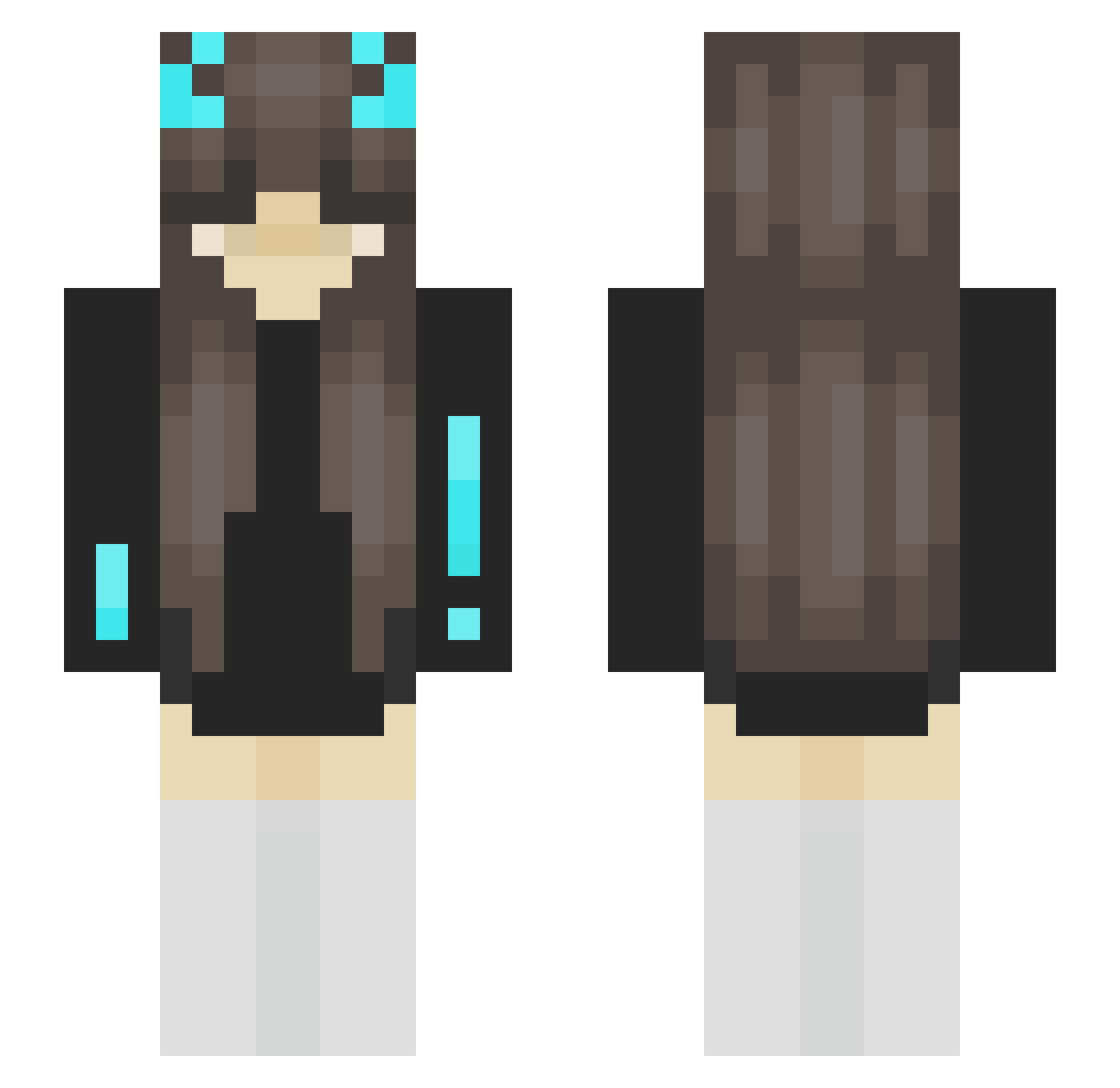 ash_truelove Minecraft skin, front and back view